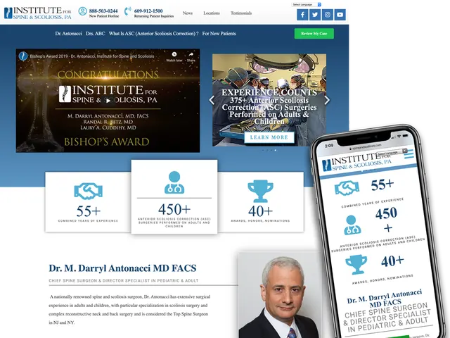 Institute for Spine & Scoliosis website by MedWell Digital