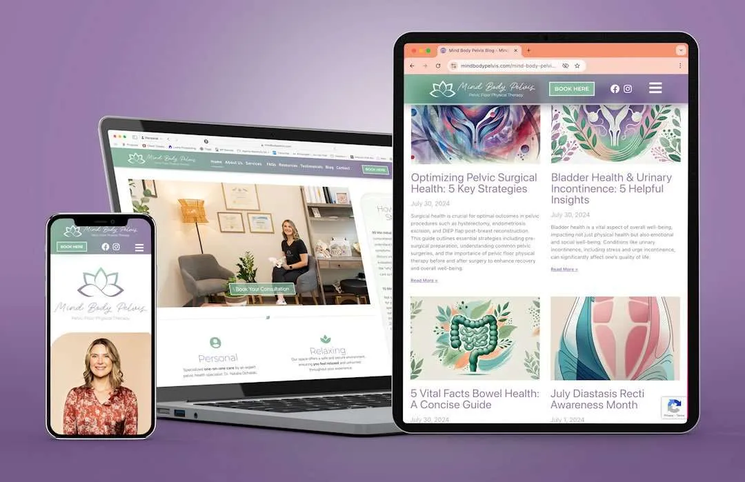 Mind Body Pelvis brand & website