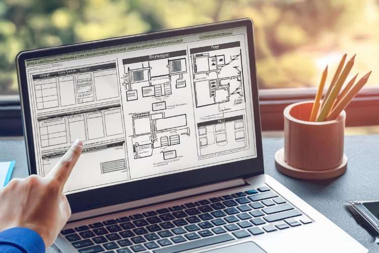 hand pointing website sitemap - MedWell Digital Marketing Agency